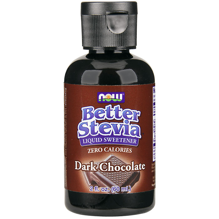 Better Stevia Liquid Sweetener - Dark Chocolate Flavor, 2 oz, NOW Foods