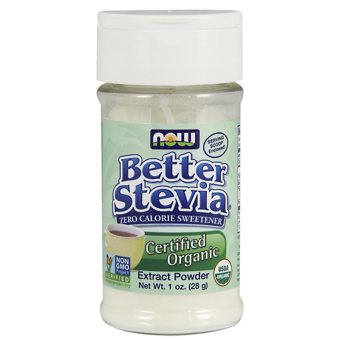 Better Stevia Extract Powder, Organic, 1 oz, NOW Foods
