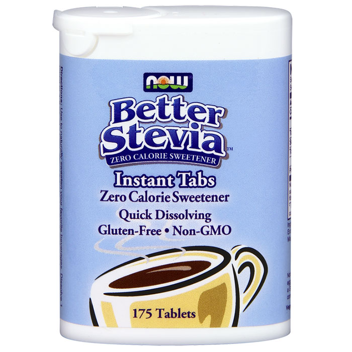 Better Stevia Instant Tabs, Quick Dissolving BetterStevia, 175 Tablets, NOW Foods