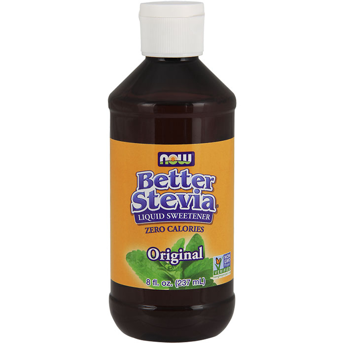 Better Stevia Liquid Sweetener - Original, Value Size, 8 oz, NOW Foods