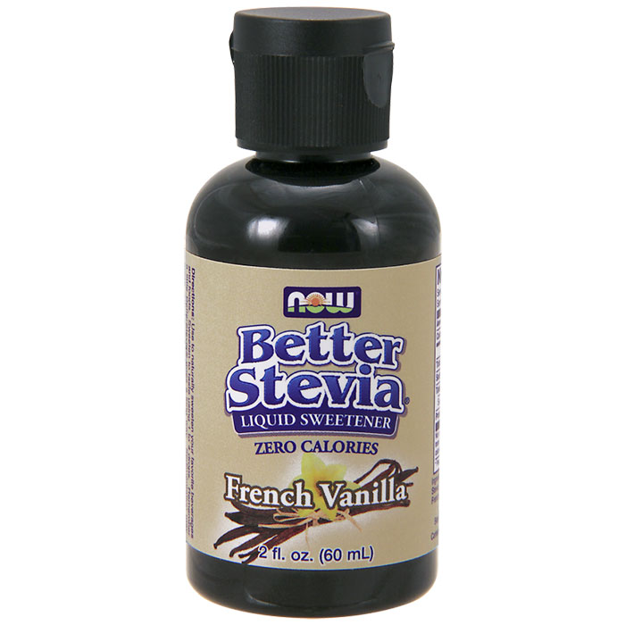 Better Stevia Liquid Sweetener - French Vanilla Flavor, 2 oz, NOW Foods