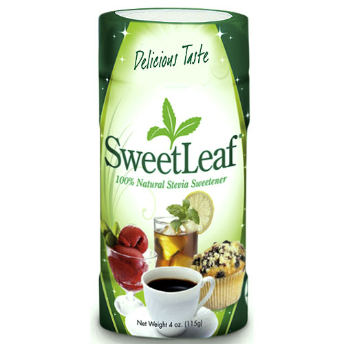 SweetLeaf Stevia Sweetener Plus Fiber in Shaker Bottle, 4 oz, Wisdom Natural Brands
