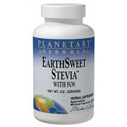 EarthSweet Stevia with FOS Powder, 4 oz, Planetary Herbals