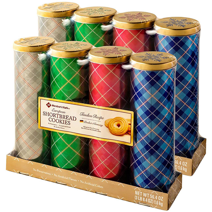Stockmeyer Shortbread Cookies in Collector Tin Gift Pack, 14.1 oz x 4 Pack