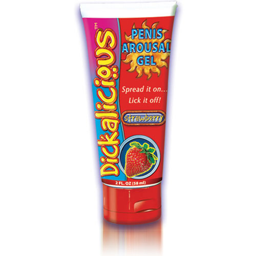 Dickalicious Penis Arousal Gel - Strawberry, 2 oz, Hott Products