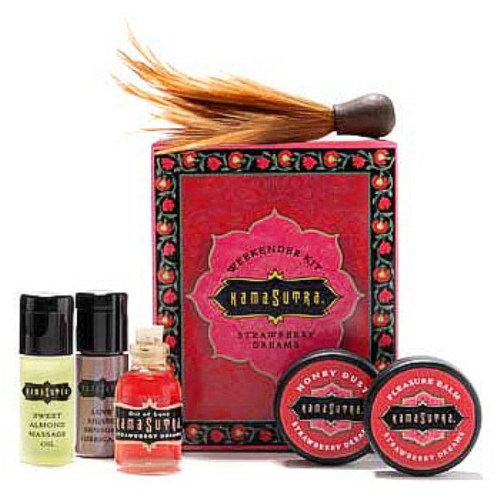 Kama Sutra Kama Sutra Strawberry Dreams Weekender Gift Kit for Lovers, Travel-Sized Portions