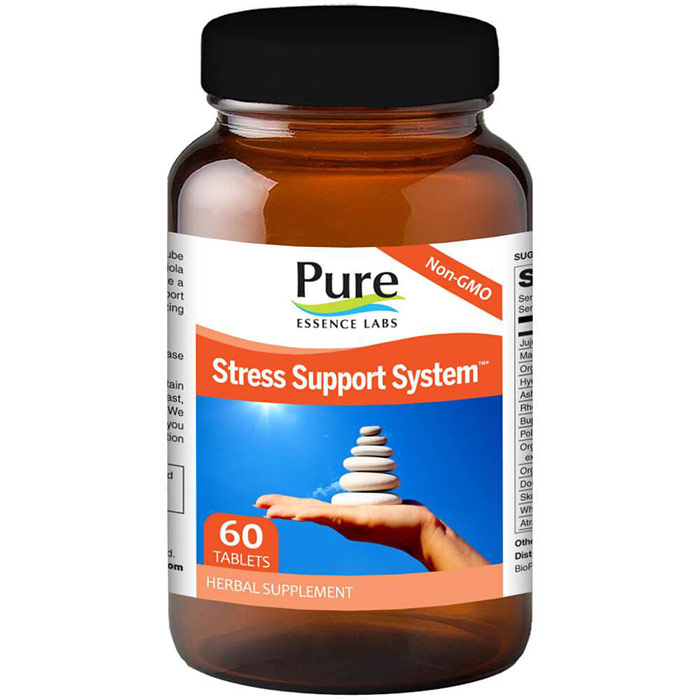 Stress - 4 Way Support System, 60 Tablets, Pure Essence Labs