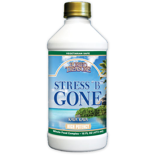 Stress B Gone, Stress Support Liquid, 16 oz, Buried Treasure Liquid Nutrients