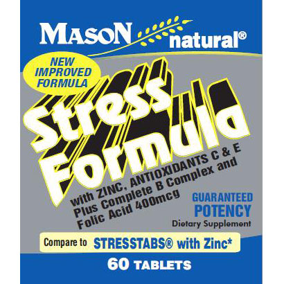 Stress Formula with Zinc, 60 Tablets, Mason Natural