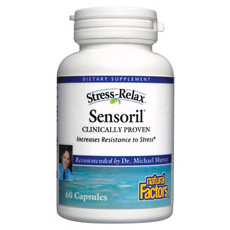 Stress Relax Sensoril Ashwagandha 60 Capsules, Natural Factors