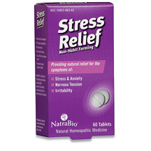 Stress Relief 60 tabs, NatraBio (Natra-Bio)