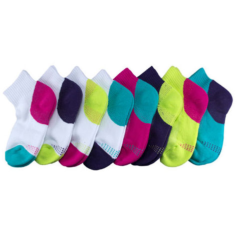 Stride Rite Girls Sock - Color Pop, 8 Pack