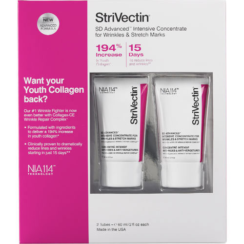 StriVectin SD Advanced Intensive Concentrate Cream, 2 oz x 2 Tubes (For Wrinkles, Stretch Marks)