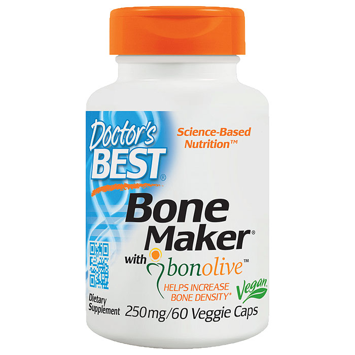 Bone Maker with Bonolive 250 mg, 60 Veggie Capsules, Doctors Best