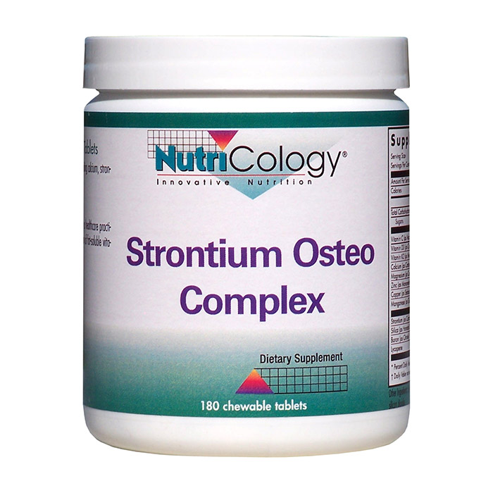 Strontium Osteo Complex Chewable, 180 Tablets, NutriCology