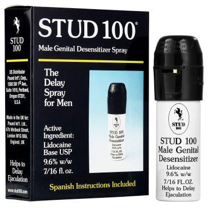 STUD 100 Male Genital Desensitizer Spray, 7/16 oz, Pound International Corp.