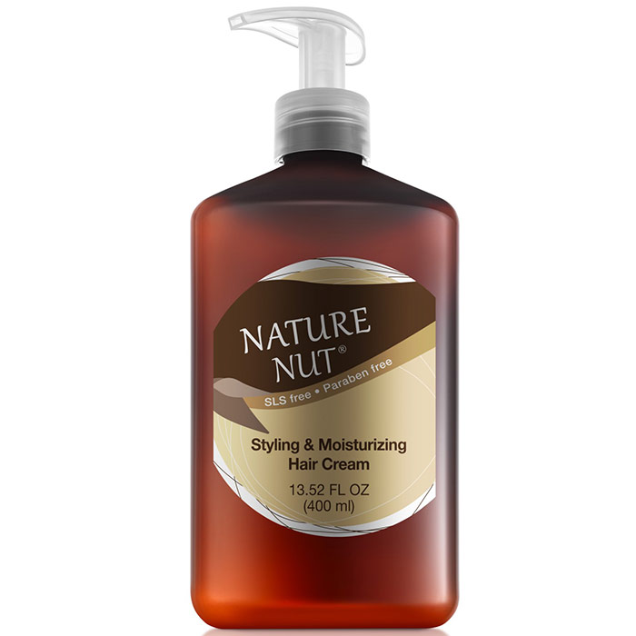 Styling & Moisturizing Hair Cream, for Dry & Damaged Hair, 13.52 oz, Nature Nut