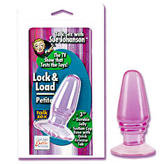 Sue Johansons Lock & Load Butt Plug - Small 4 Inch, California Exotic Novelties