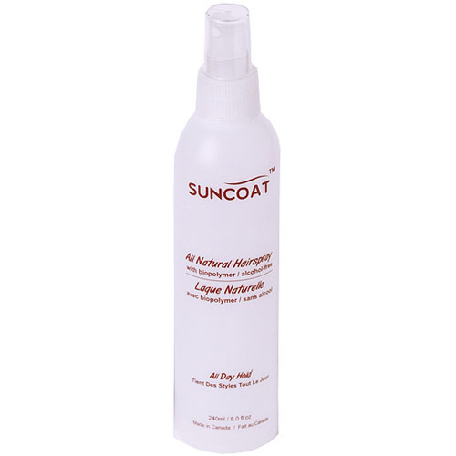 Suncoat Products, Inc. Sugar-Based Natural Hair Styling Spray, Fragrance Free, 8 oz, Suncoat Products, Inc.