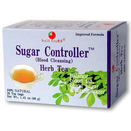 Health King Herbal Tea Sugar Controller Herb Tea (Blood Cleansing), 20 Bags, Health King Herbal Tea