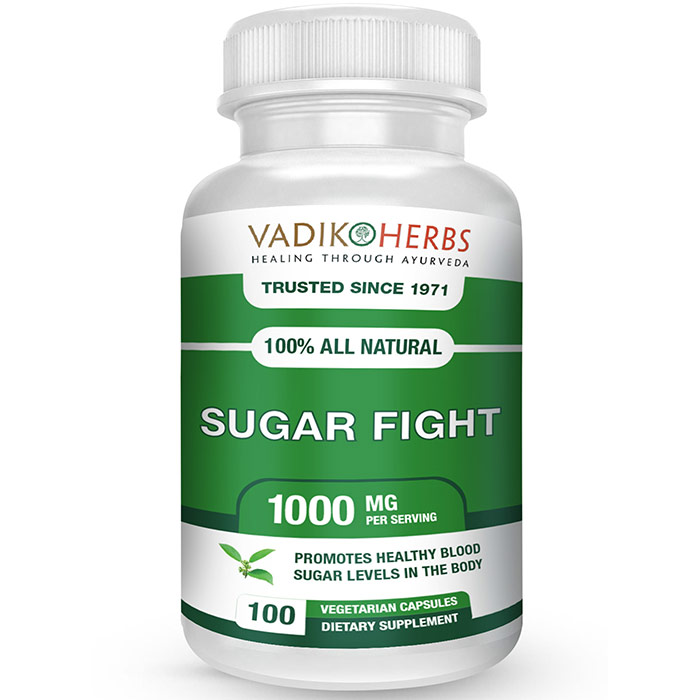 Sugar Fight, 120 Tablets, Vadik Herbs (Bazaar of India)