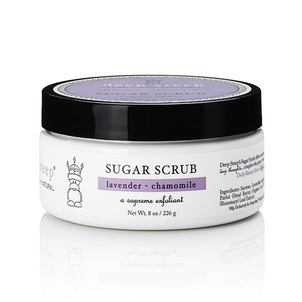 Sugar Scrub Body Exfoliant - Lavender Chamomile, 8 oz, Deep Steep
