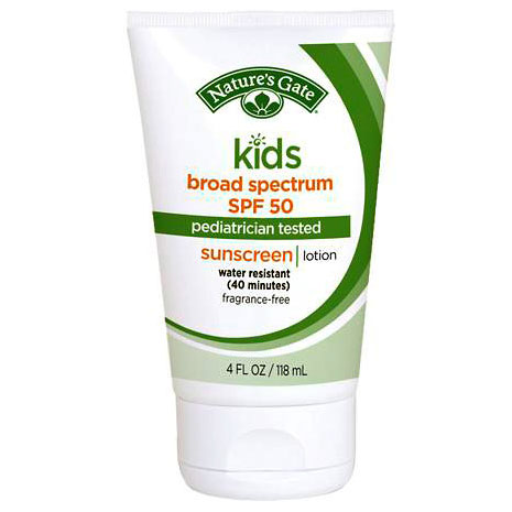 Kids Broad Spectrum SPF 50 Sunscreen, 4 oz, Natures Gate