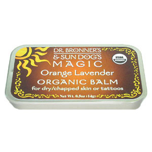 Dr. Bronner's Magic Soaps Sun Dog's Organic Body/Tattoo Balm Orange Lavender 0.5 oz from Dr. Bronner's Magic Soaps