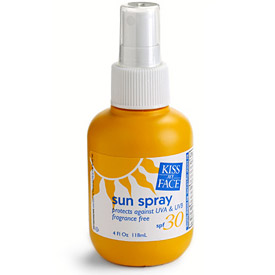 Kiss My Face Sun Spray SPF 30, Spray On Sun Screen 4 oz, from Kiss My Face