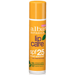 Very Emollient Sunblock Lip Balm SPF 25, 0.15 oz, Alba Botanica