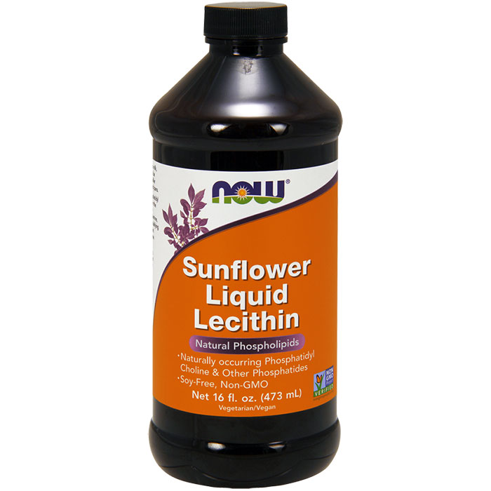Sunflower Liquid Lecithin, 16 oz, NOW Foods