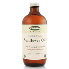 Sunflower Oil, Certified Organic, 8.5 oz, Flora Health