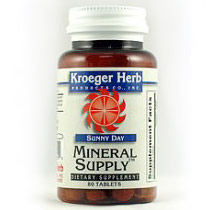 Kroeger Herb Sunny Day Mineral Supply, 80 Tablets, Kroeger Herb