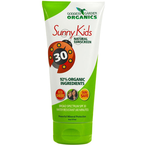 Sunny Kids Natural Sunscreen SPF 30, 6 oz, Goddess Garden