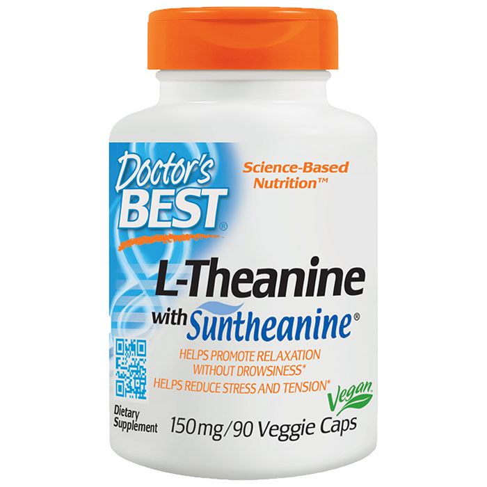 Suntheanine L-Theanine, 150 mg, 90 Veggie Caps, Doctors Best