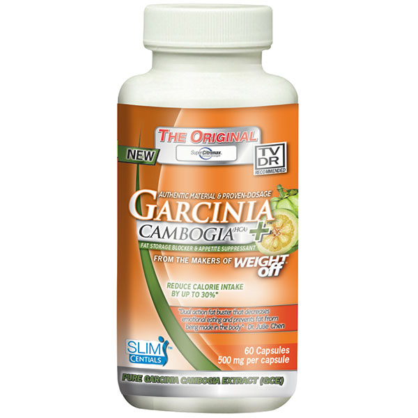 SlimCentials Super CitriMax Garcinia Cambogia 500 mg, 60 Capsules, Kyolic / Wakunaga