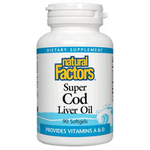 Super Cod Liver Oil 90 Softgels, Natural Factors