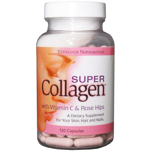 Vitology Nutraceuticals Super Collagen with Vitamin C & Rose Hips, 120 Capsules, Vitology Nutraceuticals