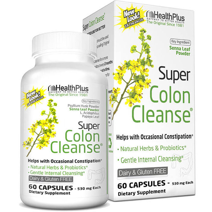 Super Colon Cleanse, 60 Capsules, Health Plus Inc.