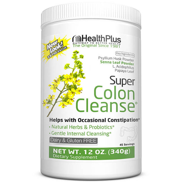 Super Colon Cleanse Powder (Colon Cleansing), 12 oz, Health Plus Inc.