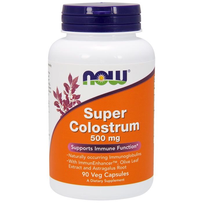 NOW Foods Super Colostrum 500mg 90 Vcaps, NOW Foods