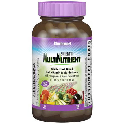 Super Earth MultiNutrient Formula (Multivitamin & Multimineral), Iron Free, 90 Caplets, Bluebonnet Nutrition