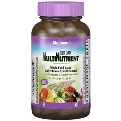 Super Earth MultiNutrient Formula (Multivitamin & Multimineral), With Iron, 180 Caplets, Bluebonnet Nutrition