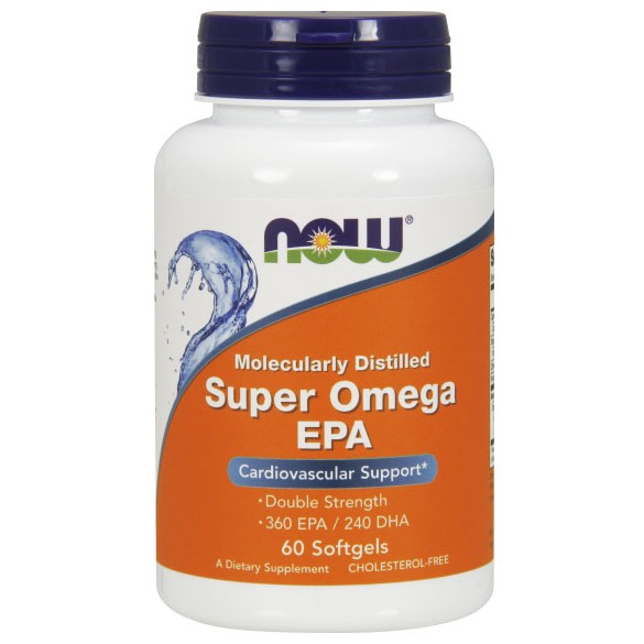 NOW Foods Super EPA Double Strength 60 Softgels, NOW Foods