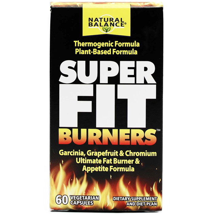 Super Fit Burners, Thermogenic Formula, 60 Vegetarian Capsules, Natural Balance