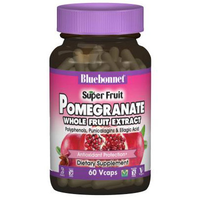 Super Fruit Pomegranate Whole Fruit Extract, 60 Vcaps, Bluebonnet Nutrition