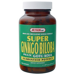 Action Labs Super Ginkgo Biloba Plus Gotu Kola 50 caps from Action Labs