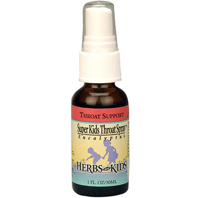 Super Kids Throat Spray Peppermint 1 oz from Herbs For Kids