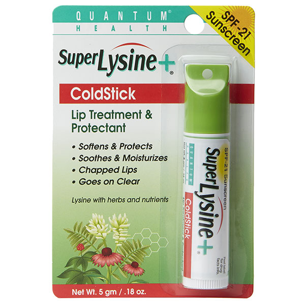 Super Lysine + Cold Stick SPF21, 5 gm, Quantum Health