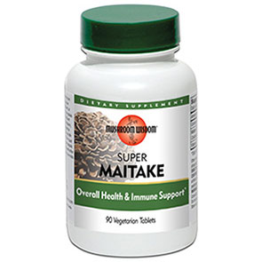 Super Maitake Vegetarian, 90 Veggie Tablets, Mushroom Wisdom